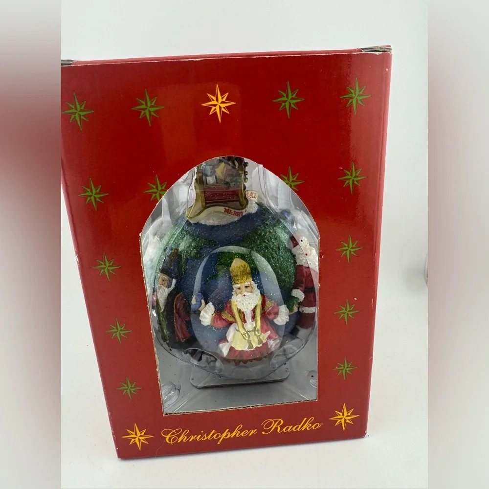 Christopher Radko Santa’s Around The World Large Ornament‎ NIB